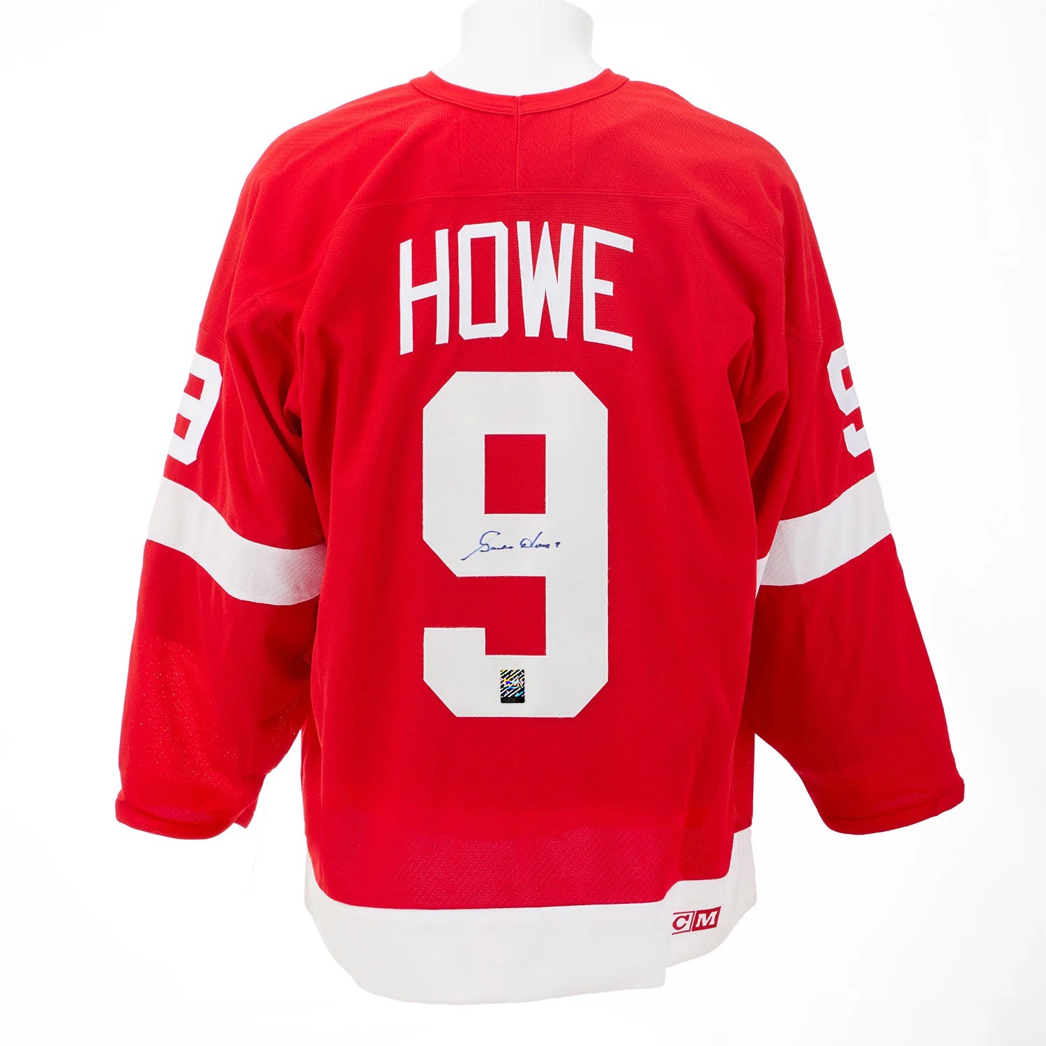 Gordie Howe a signé le maillot vintage CCM des Red Wings de Détroit