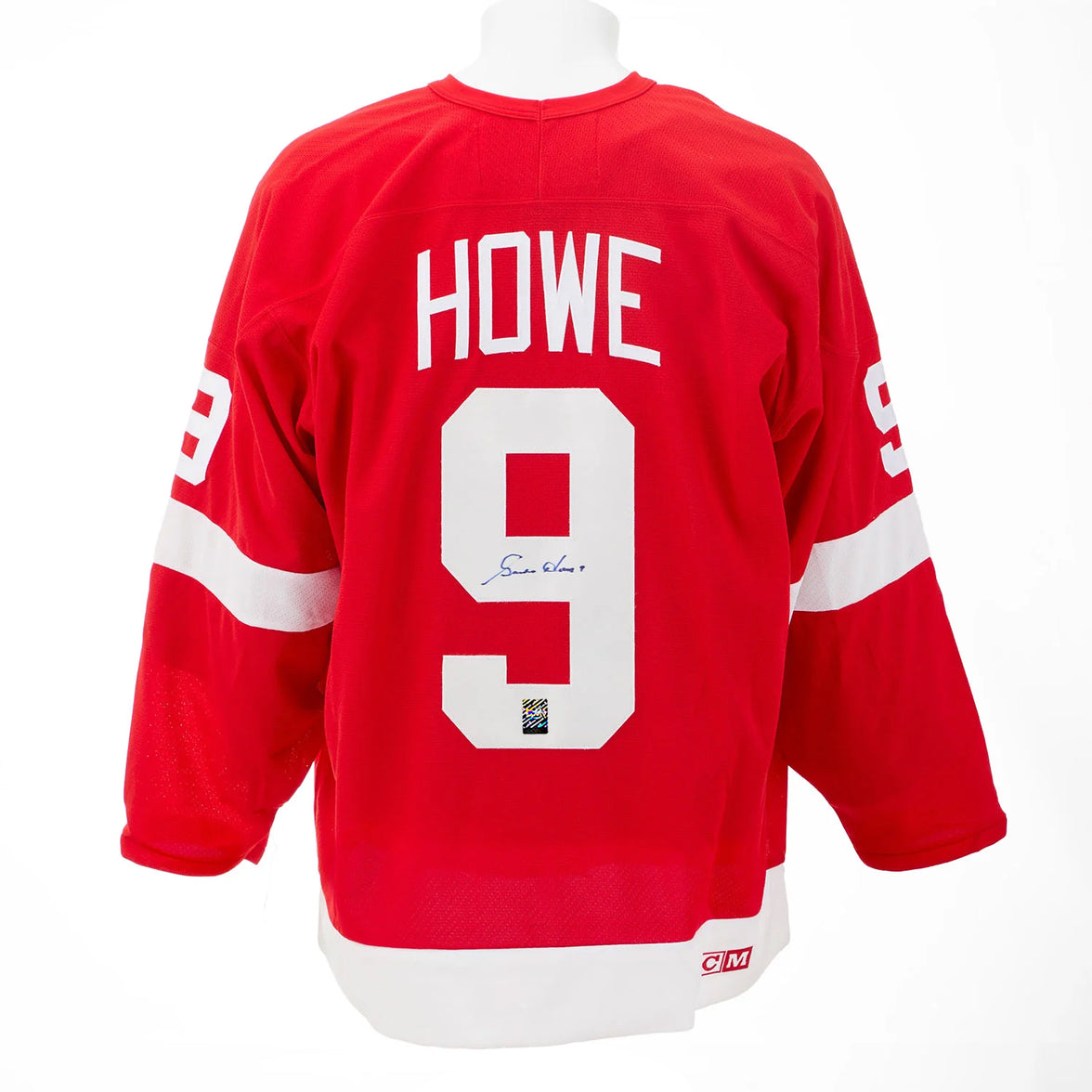 Gordie Howe a signé le maillot vintage CCM des Red Wings de Détroit