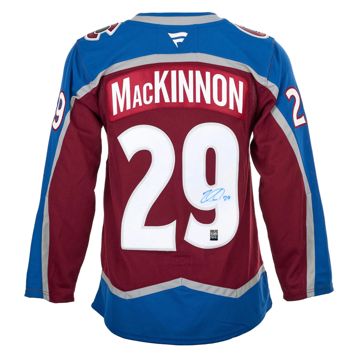 Camiseta profesional Adidas de Colorado Avalanche firmada por Nathan MacKinnon