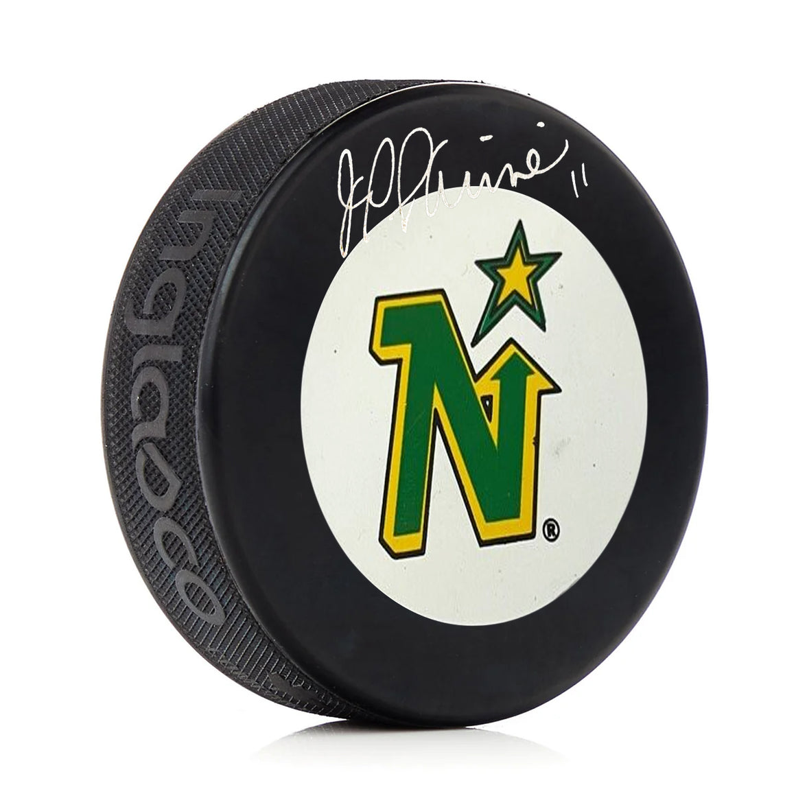 J.P. Parise Signed Minnesota North Stars Puck