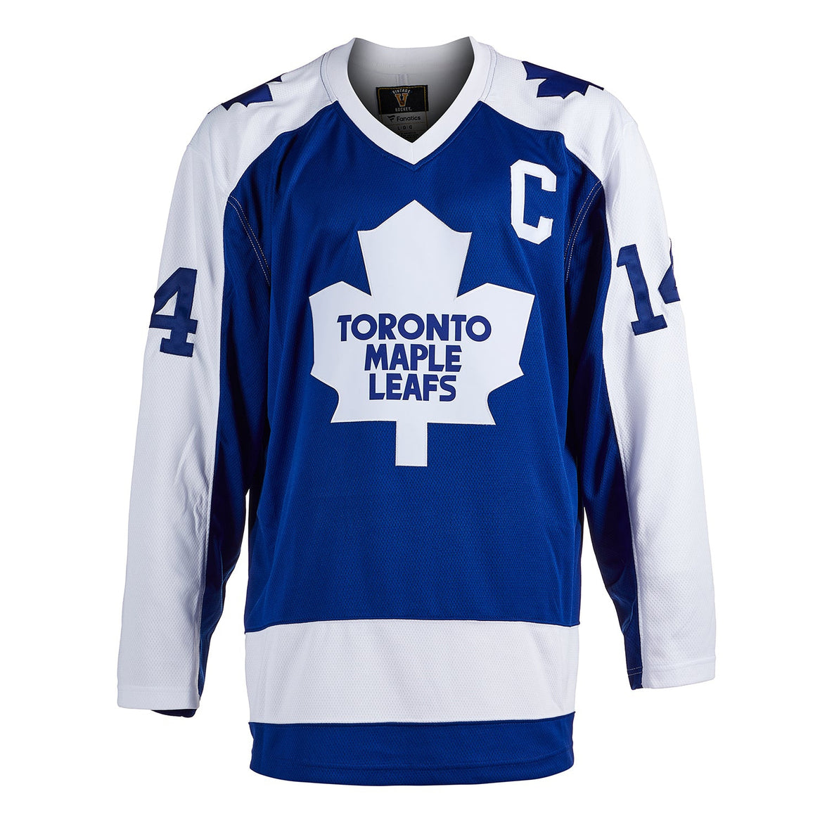Camiseta vintage de los Toronto Maple Leafs firmada por Dave Keon