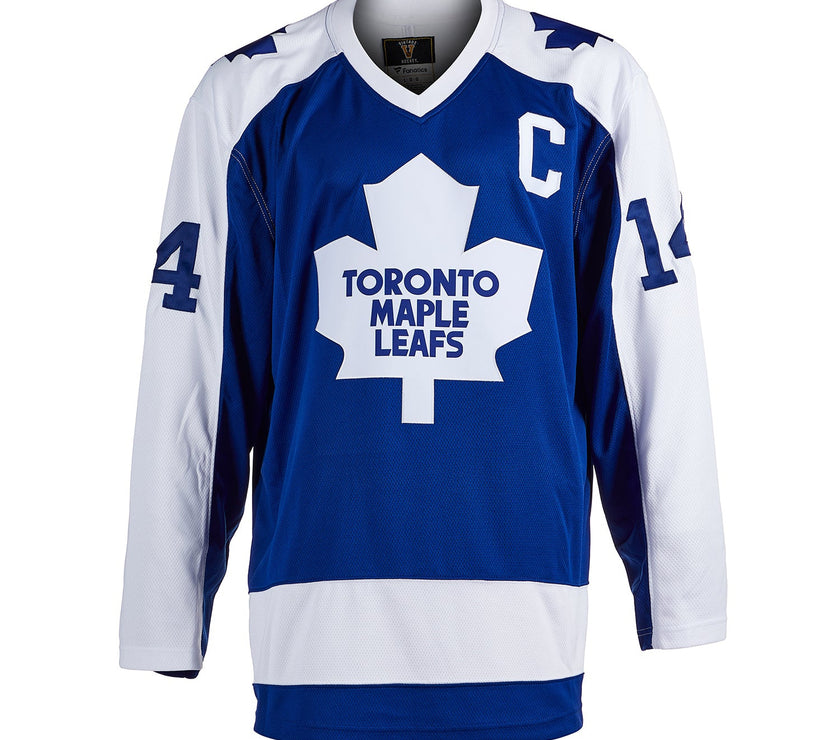Camiseta vintage de los Toronto Maple Leafs firmada por Dave Keon