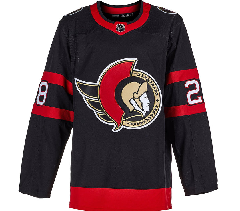 Claude Giroux Signed Ottawa Senators Adidas Pro Home Black Jersey