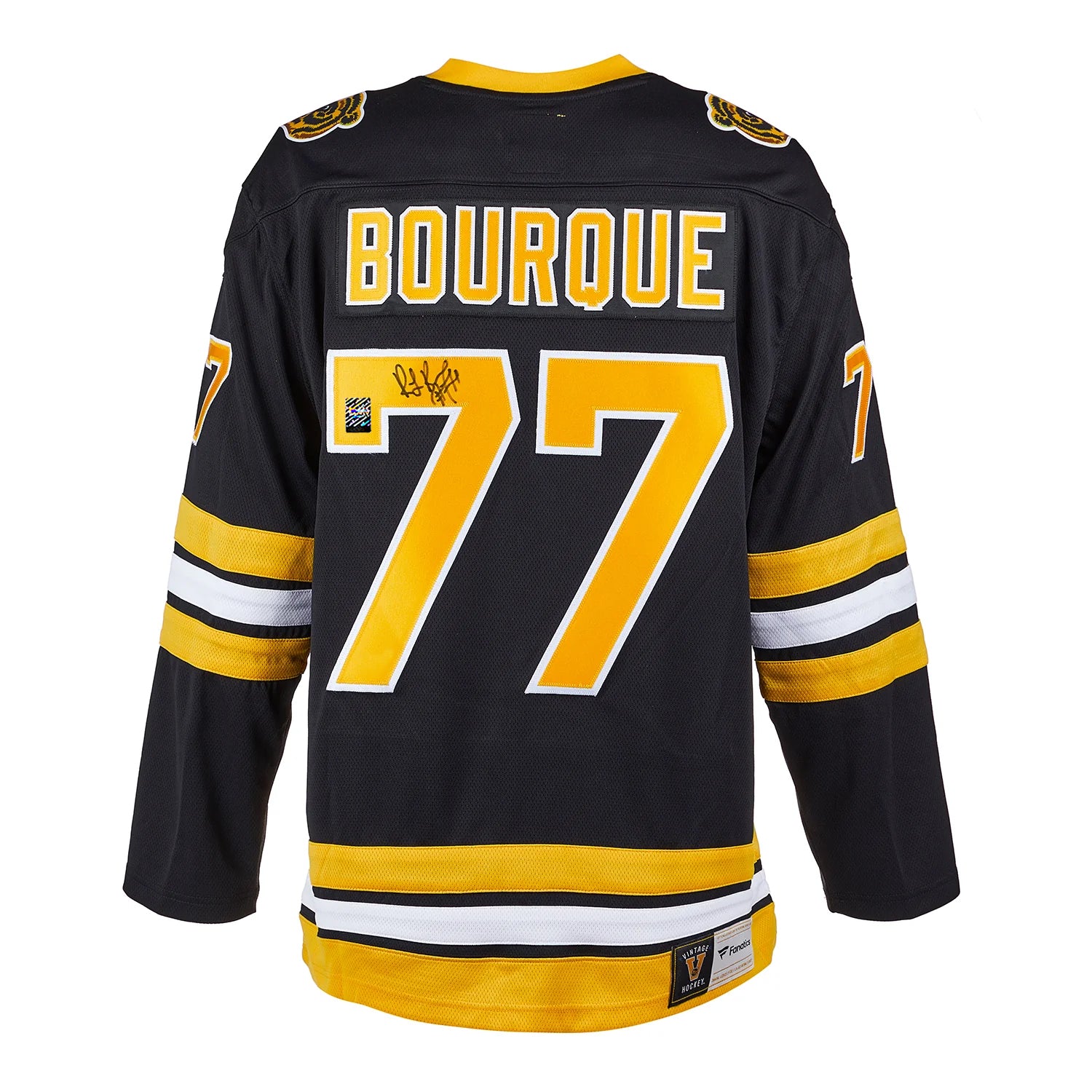 Bobby Orr a signé le maillot Adidas Pro Home des Bruins de Boston