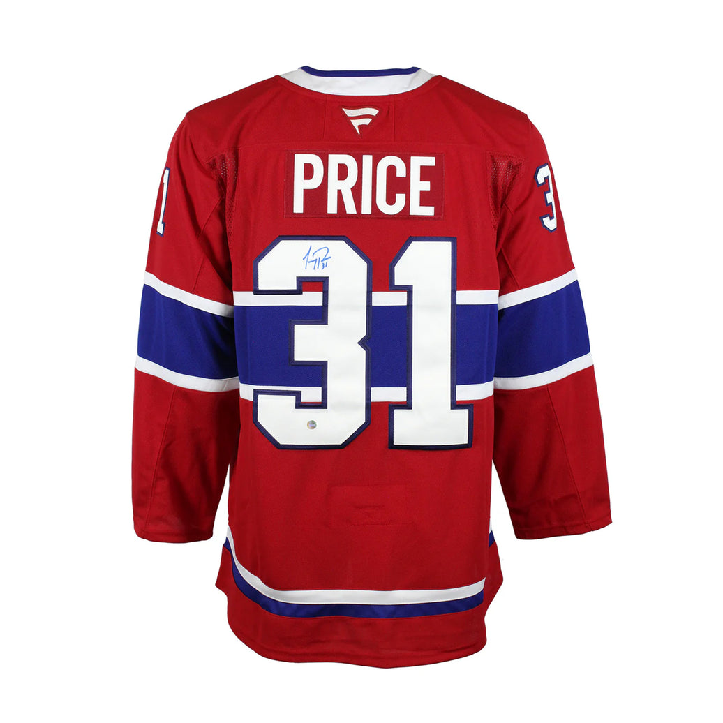 Carey Price a signé le maillot Pro Adidas des Canadiens de Montréal