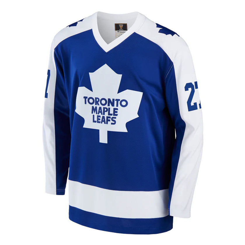 Camiseta vintage de los Toronto Maple Leafs firmada por Darryl Sittler