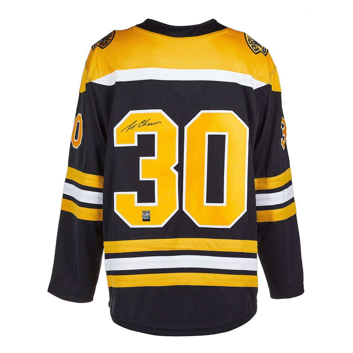 Gerry Cheevers Signed Boston Bruins Fanatics Breakaway Home Black Jersey - Heritage Hockey™