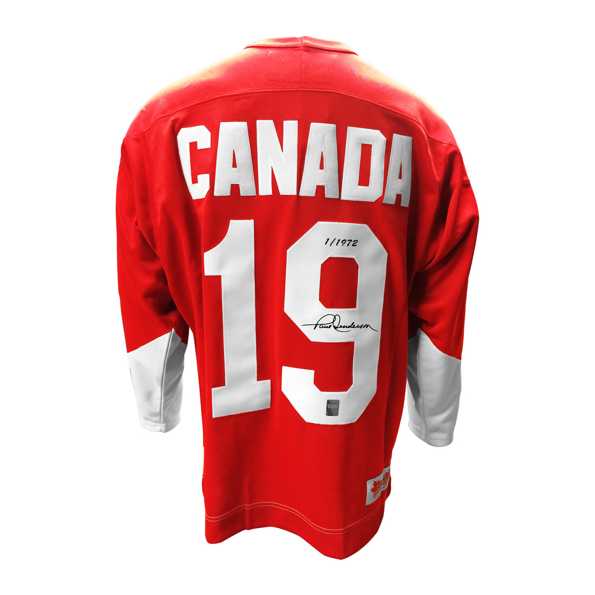 Camiseta local del equipo de Canadá de 1972 firmada por Paul Henderson en edición limitada por el 50.° aniversario