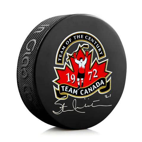 Stan Mikita Signed Team Canada 1972 Summit Series Puck