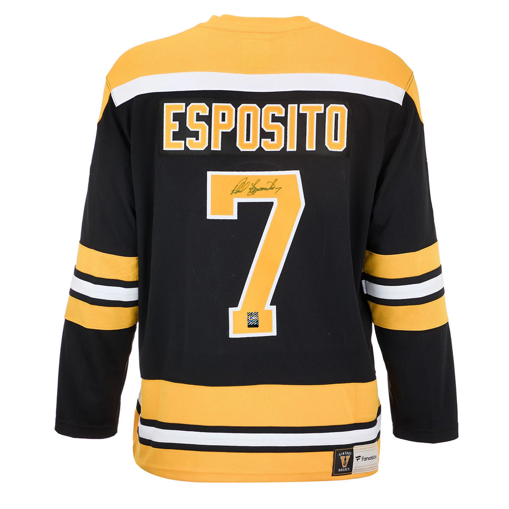 Phil Esposito Signed Boston Bruins Fanatics Vintage Black Jersey
