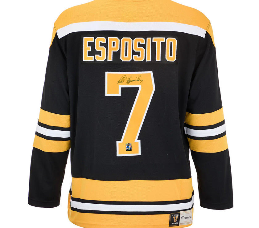 Phil Esposito Signed Boston Bruins Fanatics Vintage Black Jersey