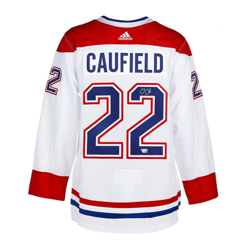 Camiseta Adidas Pro de los Montreal Canadiens firmada por Cole Caufield