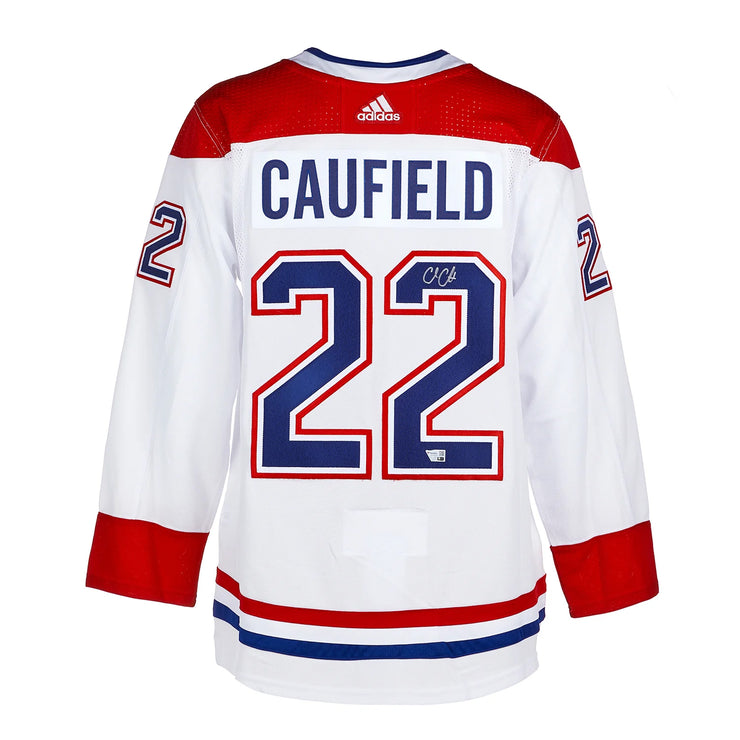 Camiseta Adidas Pro de los Montreal Canadiens firmada por Cole Caufield