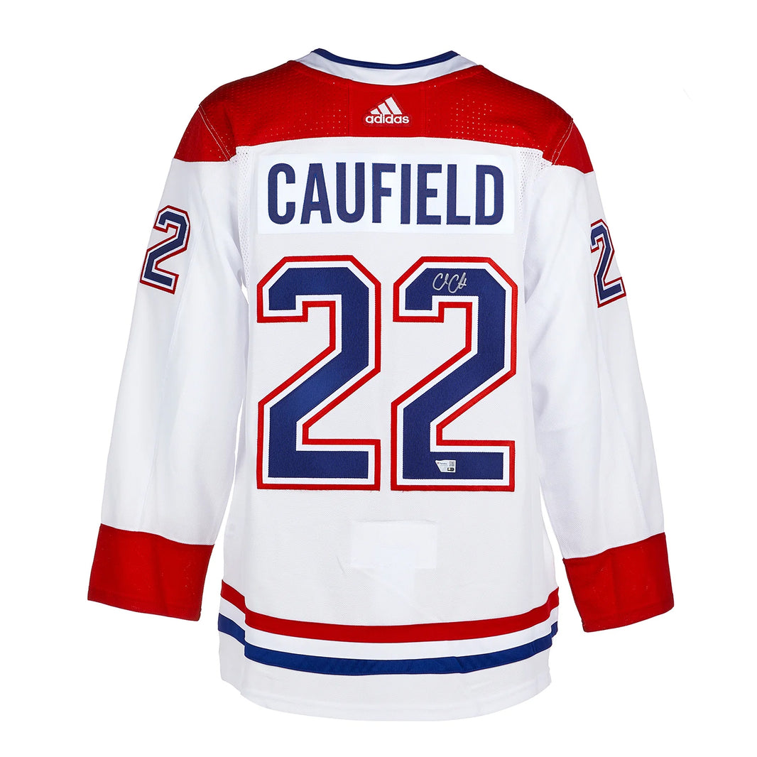 Camiseta Adidas Pro de los Montreal Canadiens firmada por Cole Caufield