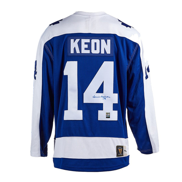 Camiseta vintage de los Toronto Maple Leafs firmada por Dave Keon