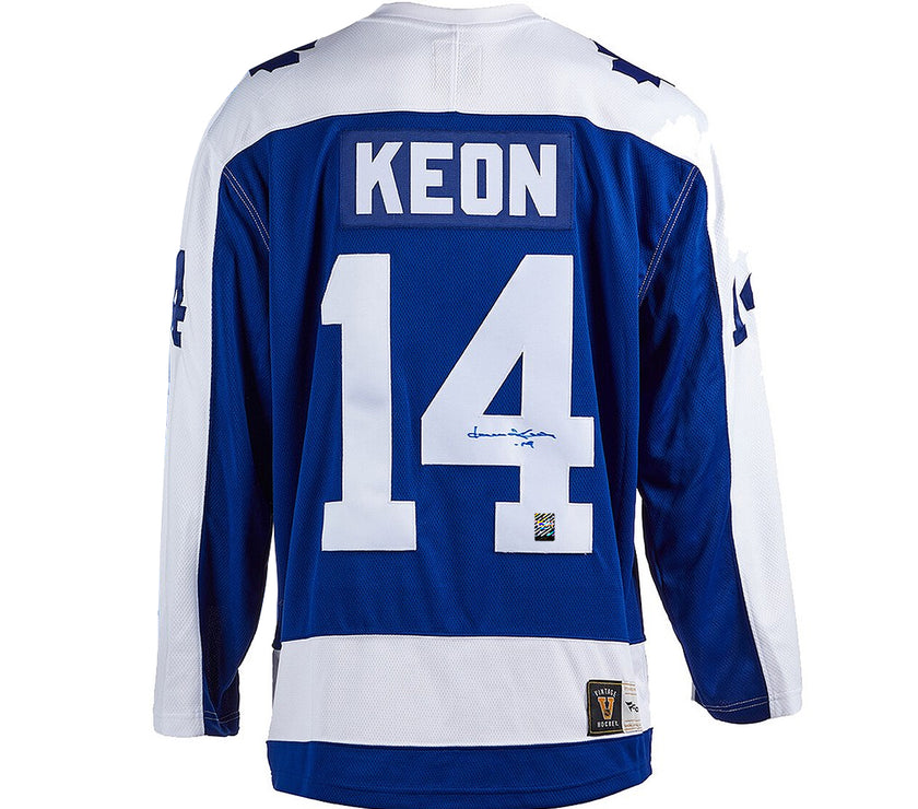 Camiseta vintage de los Toronto Maple Leafs firmada por Dave Keon