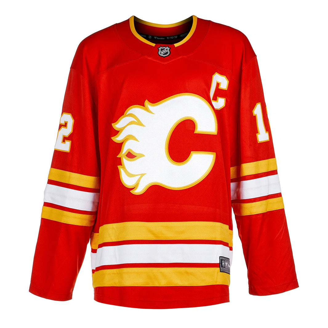 Camiseta de local de los Calgary Flames firmada por Jarome Iginla