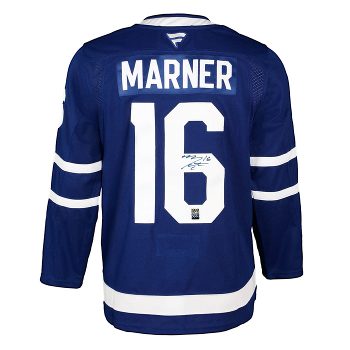 Mitch Marner dédicacé signé Toronto Maple Leafs Adidas Pro Domicile Maillot