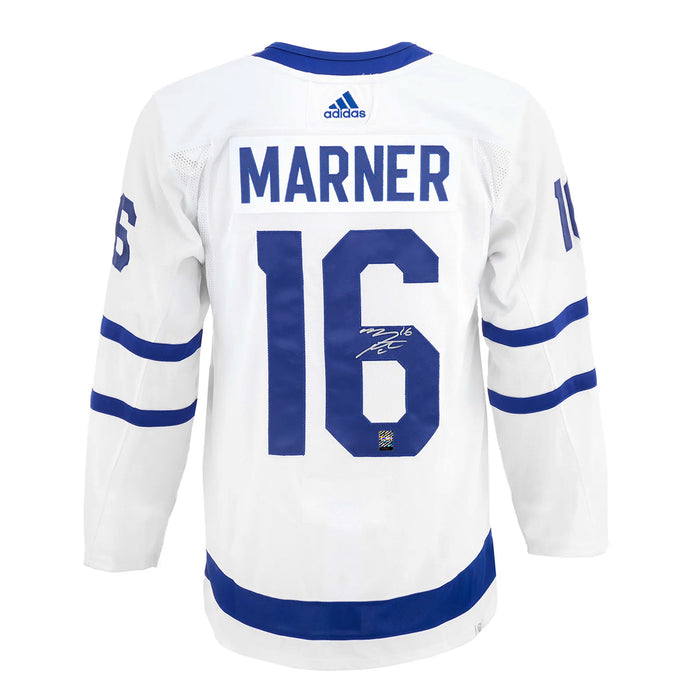 Mitch Marner dédicacé et signé Toronto Maple Leafs Adidas Pro Away Maillot