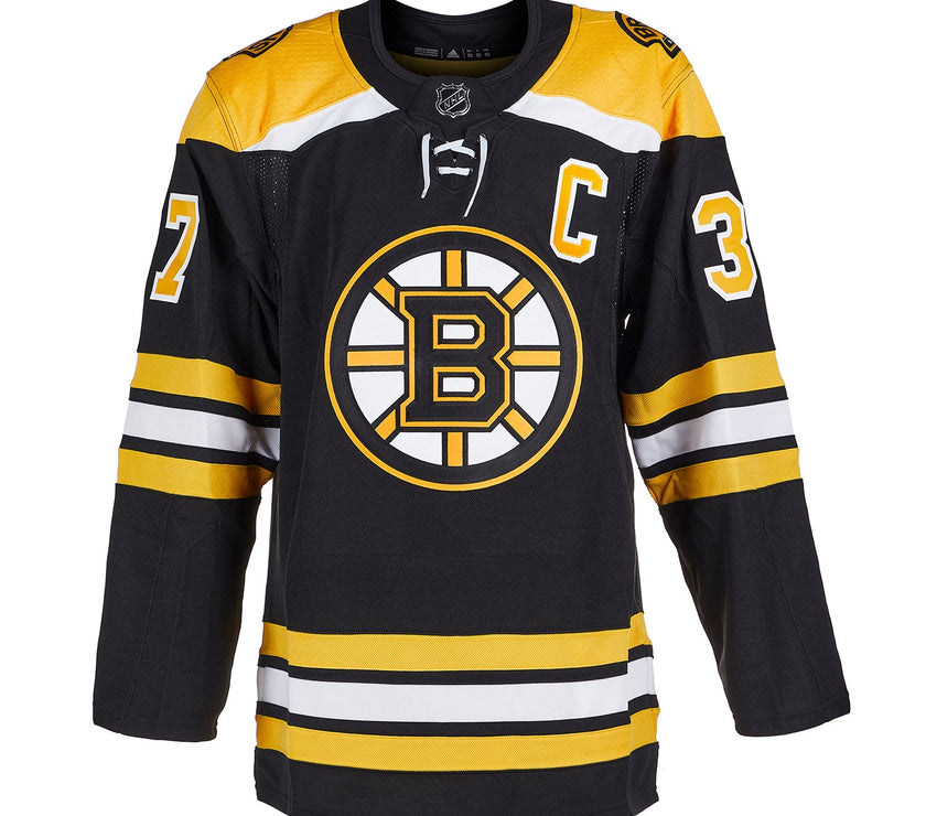 Patrice Bergeron Signed Boston Bruins Adidas Pro Home Black Jersey