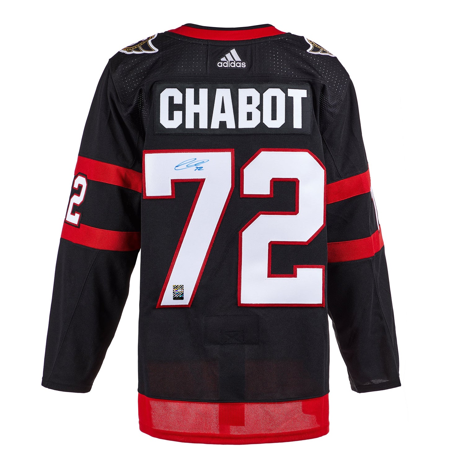 Thomas Chabot a signé le maillot Pro Adidas des Sénateurs d'Ottawa