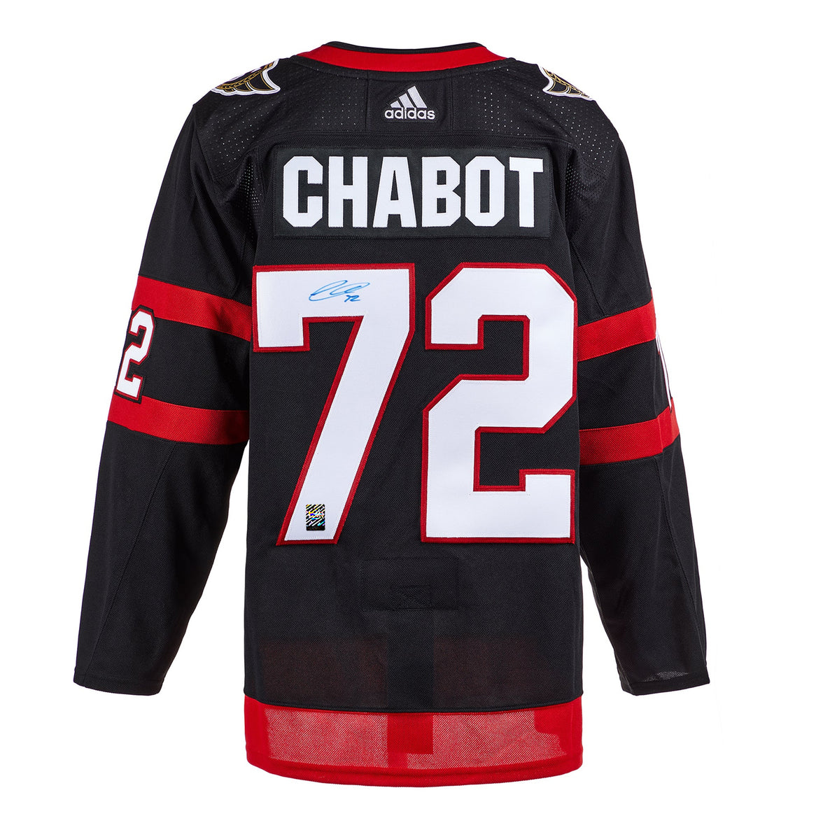 Thomas Chabot a signé le maillot Pro Adidas des Sénateurs d'Ottawa
