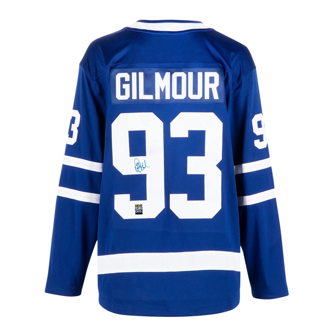Doug Gilmour a signé le maillot vintage des Maple Leafs de Toronto