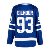 Doug Gilmour a signé le maillot vintage des Maple Leafs de Toronto