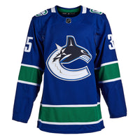 Camiseta Adidas Pro de los Vancouver Canucks firmada por Thatcher Demko