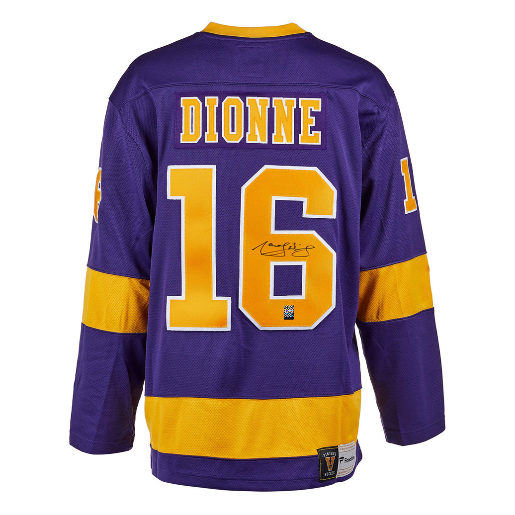 Marcel Dionne a signé le maillot vintage des Kings de Los Angeles
