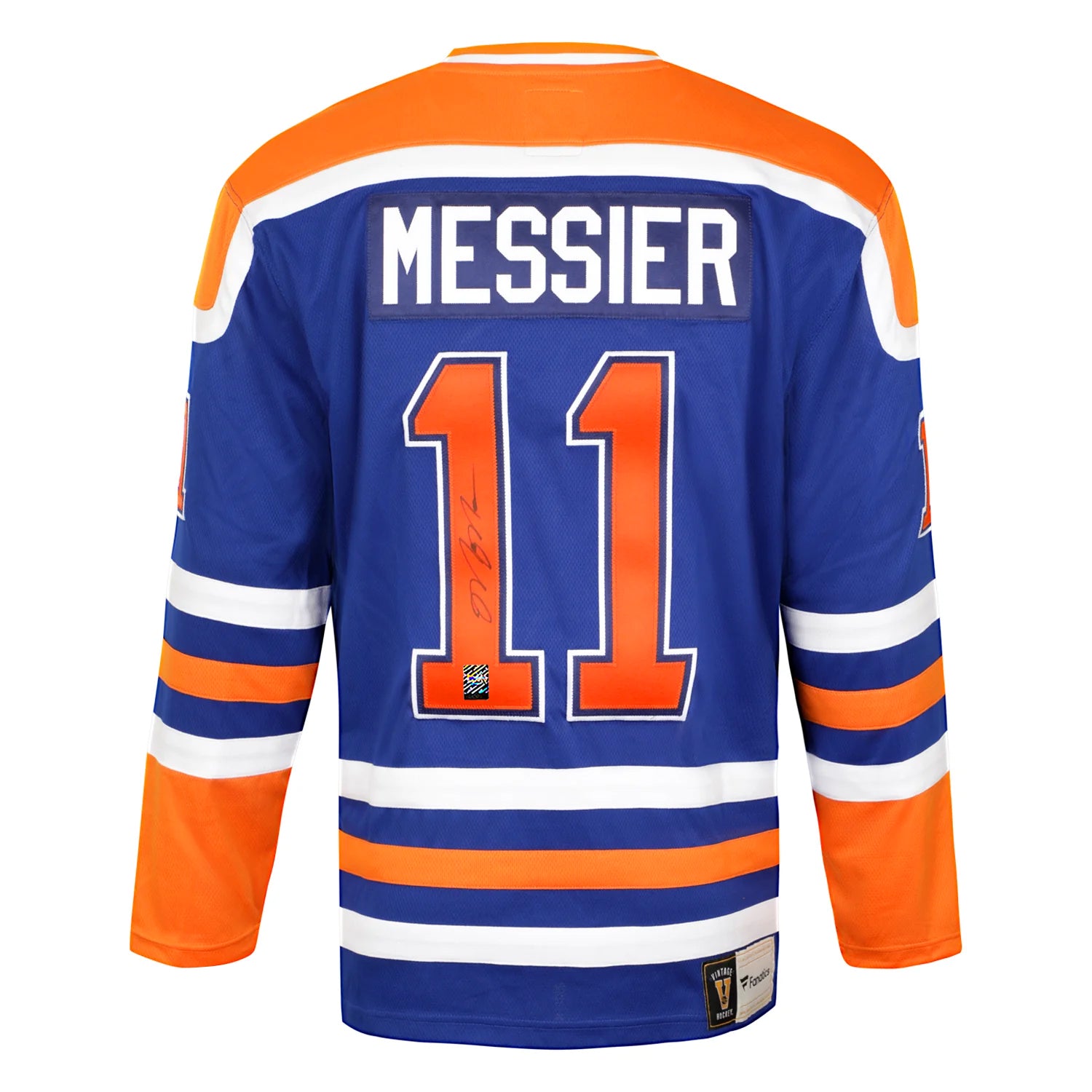 Mark Messier a signé le maillot vintage des Oilers d'Edmonton
