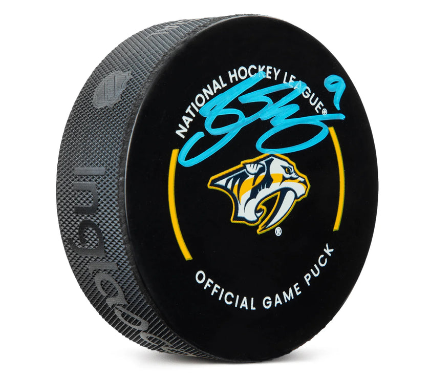 Disco de los Nashville Predators firmado por Filip Forsberg
