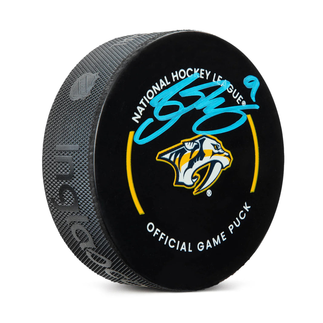 Disco de los Nashville Predators firmado por Filip Forsberg