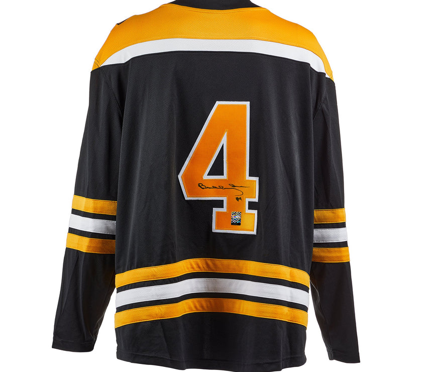 Bobby Orr a signé le maillot Adidas Pro Home des Bruins de Boston