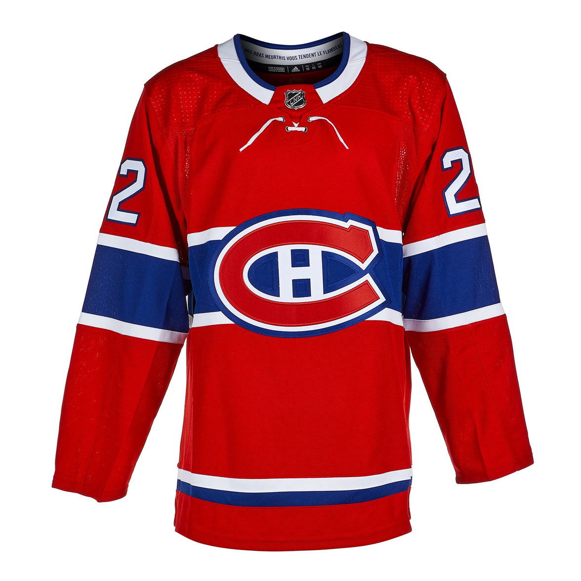 Cole Caufield Signed Montreal Canadiens Adidas Pro Home Red Jersey
