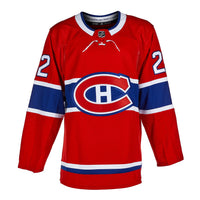 Camiseta Adidas Pro Home de los Montreal Canadiens firmada por Cole Caufield