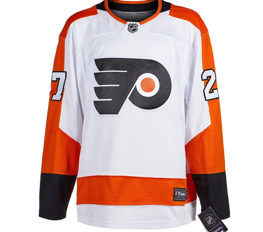Bobby Clarke a signé le maillot des Flyers de Philadelphie