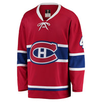 Jean Beliveau Signed Montreal Canadiens Fanatics Vintage Red Jersey