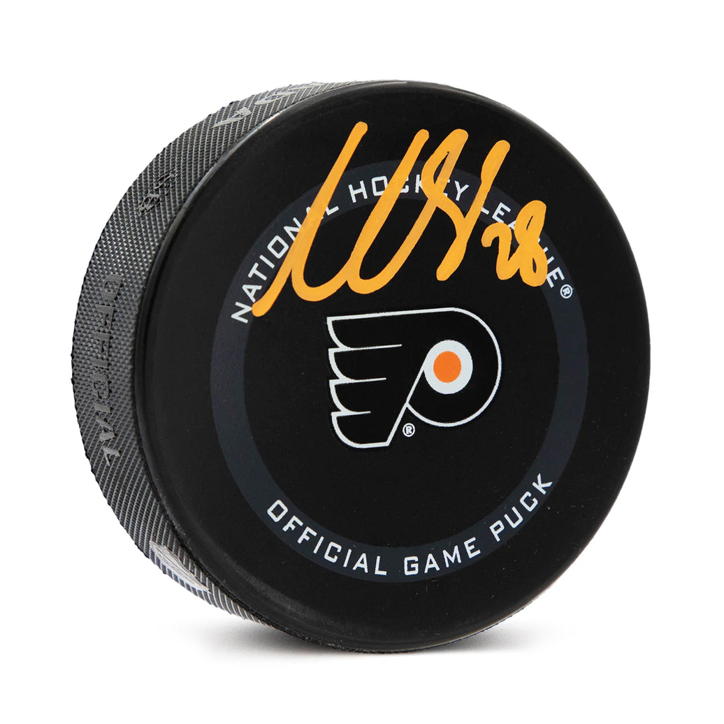 Disco de los Philadelphia Flyers firmado por Claude Giroux