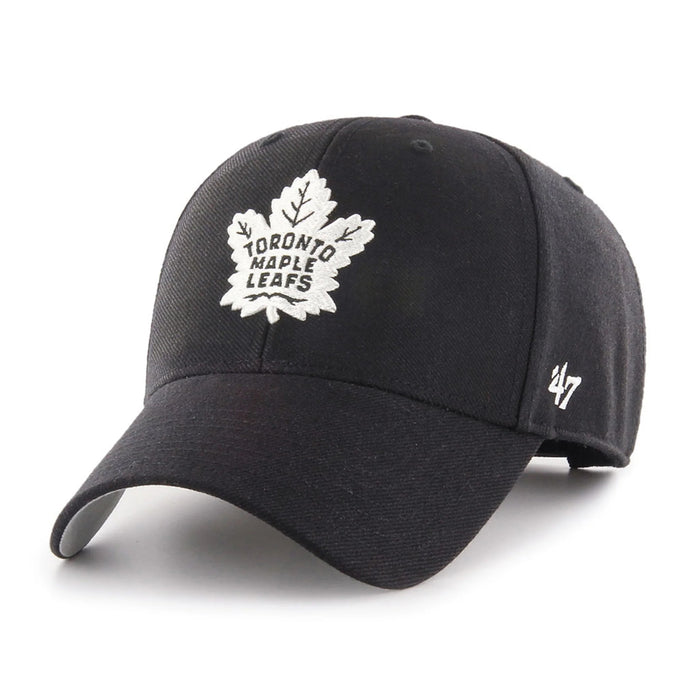 Gorra básica NHL 47 MVP de los Toronto Maple Leafs en blanco y negro