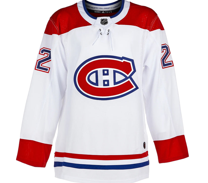 Camiseta Adidas Pro de los Montreal Canadiens firmada por Cole Caufield