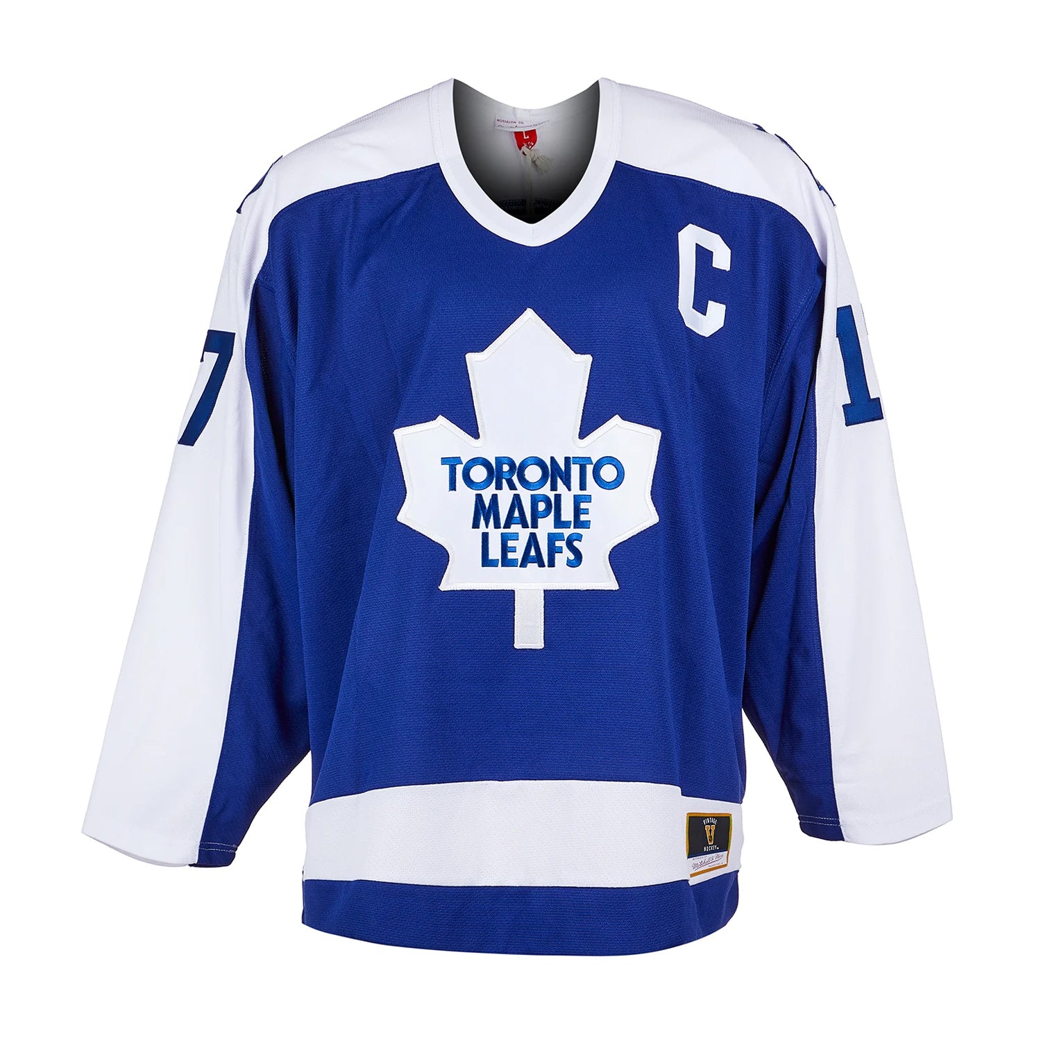 Camiseta vintage de los Toronto Maple Leafs firmada por Wendel Clark