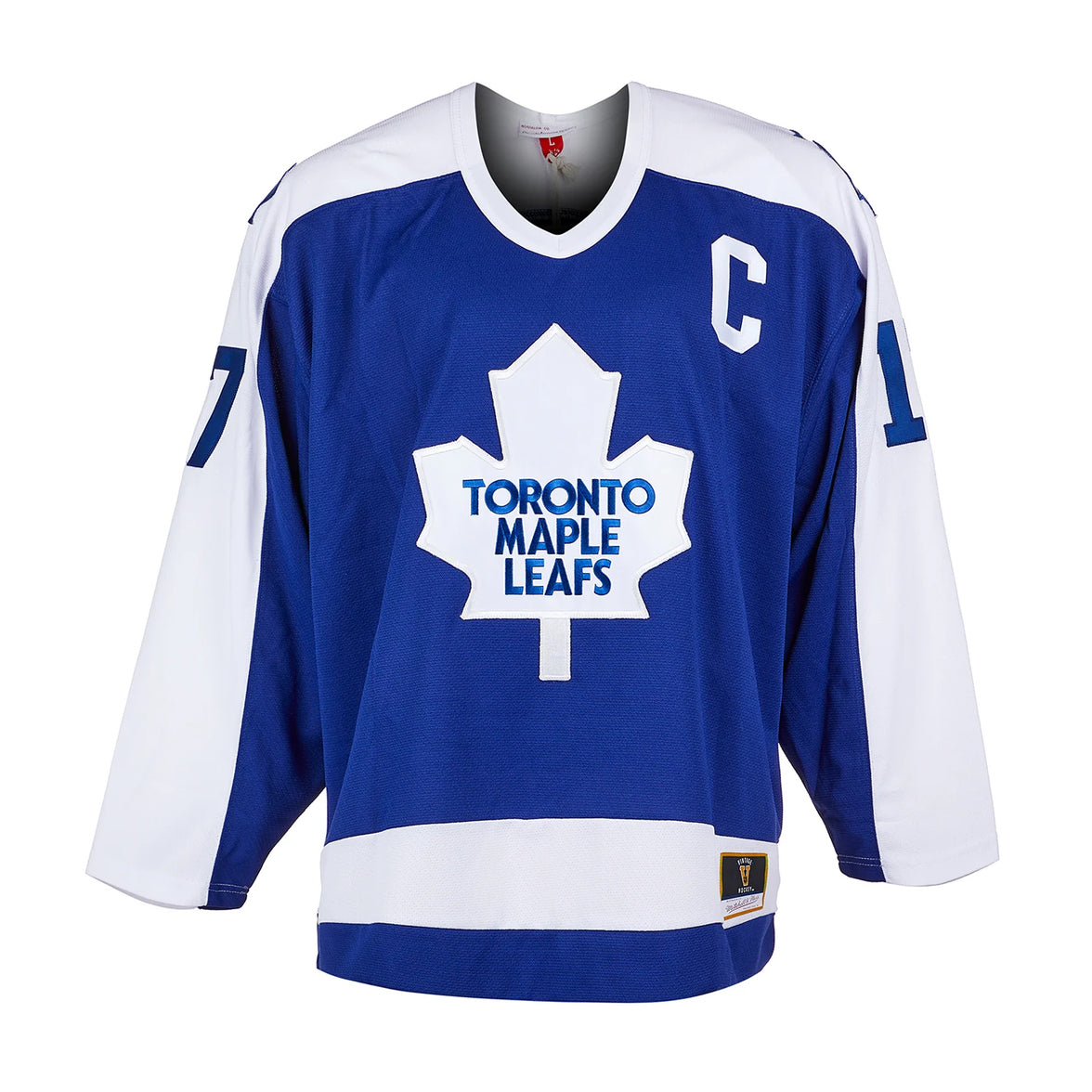 Camiseta vintage de los Toronto Maple Leafs firmada por Wendel Clark