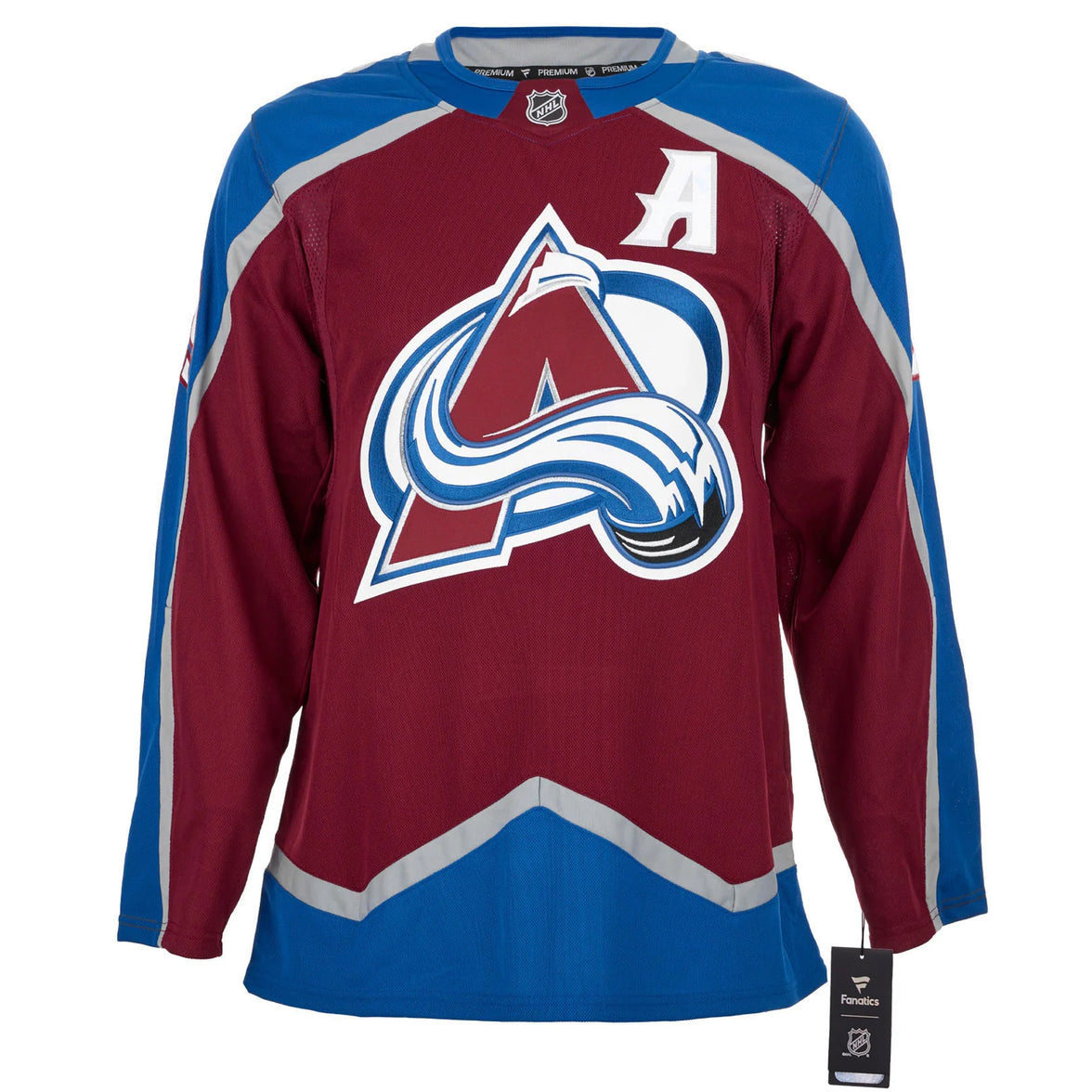 Camiseta profesional Adidas de Colorado Avalanche firmada por Nathan MacKinnon