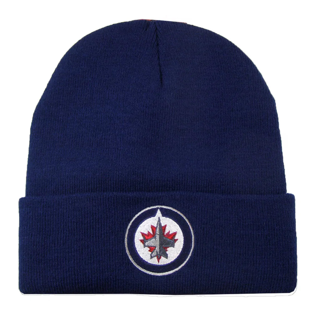 Gorro de punto básico con puños de los Winnipeg Jets de la NHL