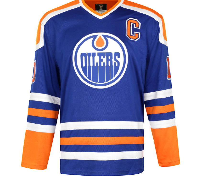 Mark Messier a signé le maillot vintage des Oilers d'Edmonton