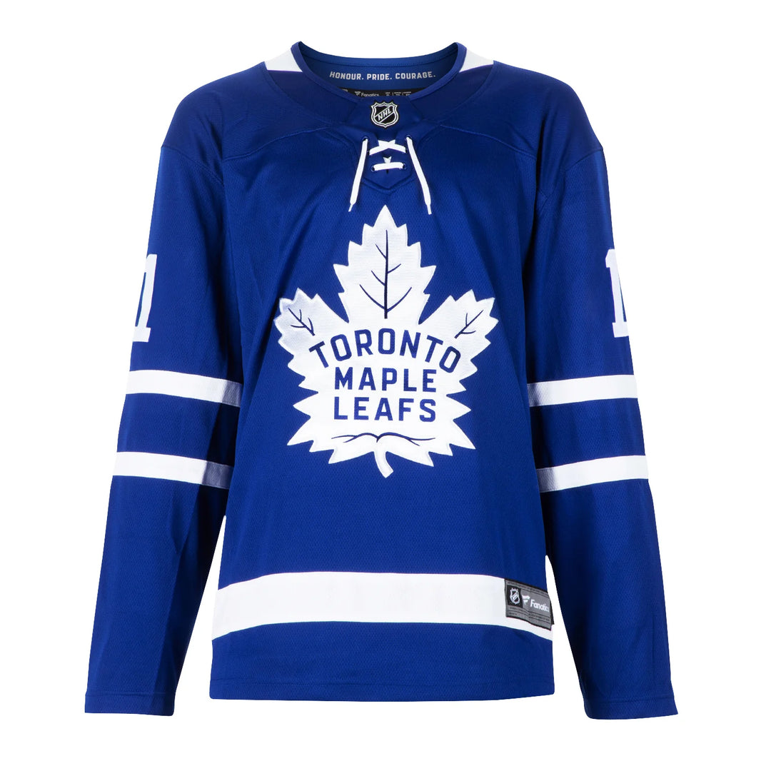 Johnny Bower Signed Toronto Maple Leafs Fanatics Breakaway Home Blue Jersey
