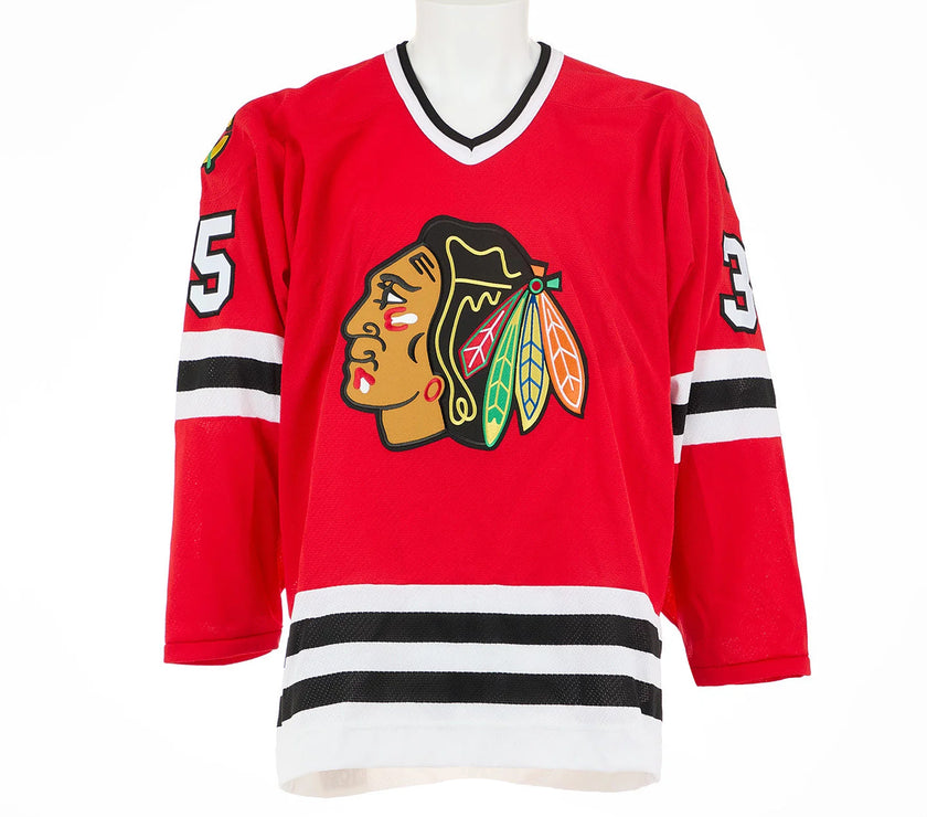 Camiseta firmada por Tony Esposito de los Chicago Blackhawks