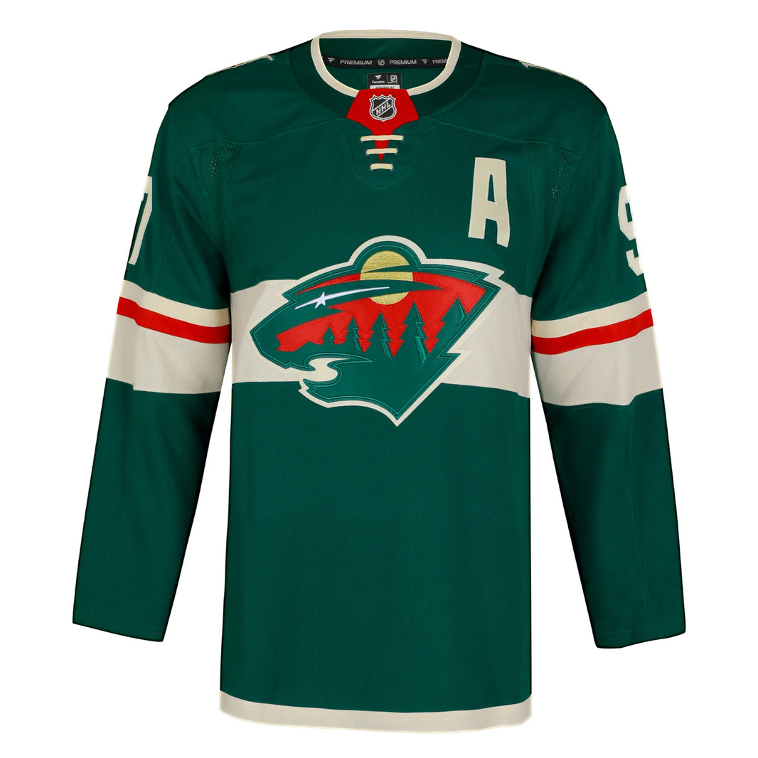 Kirill Kaprizov a signé le maillot Pro Adidas du Wild du Minnesota
