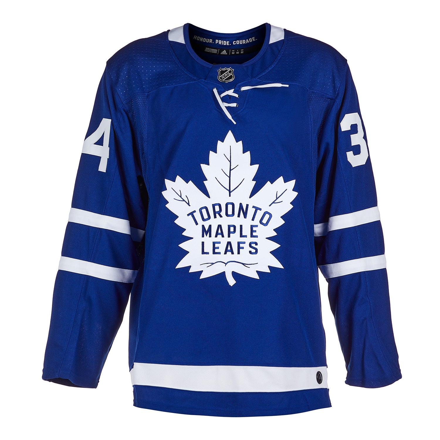 Auston Matthews a signé le maillot Adidas Pro des Maple Leafs de Toronto avec l'inscription « 2022 HART »
